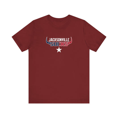 Jax Sux (for Houston fans) - Unisex Jersey Short Sleeve Tee