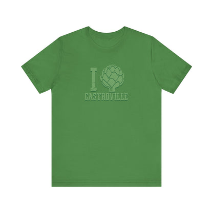 I Heartichoke Castroville (front & back version) - Unisex Jersey Short Sleeve Tee