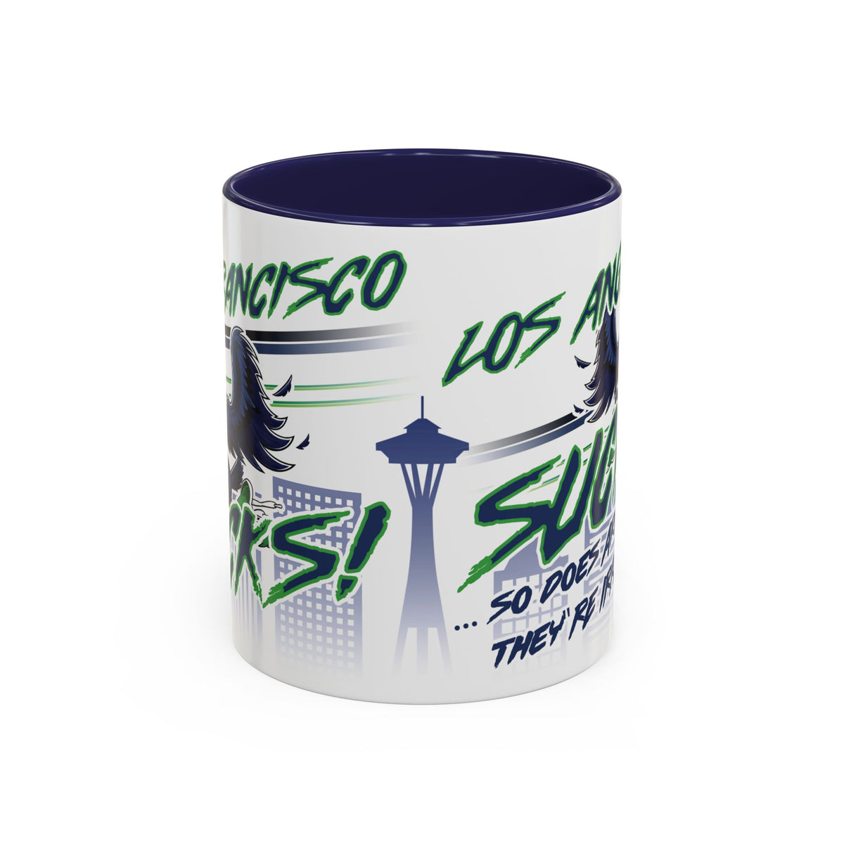 Double Hater Mug (for Seattle fans) - Accent Coffee Mug, 11oz