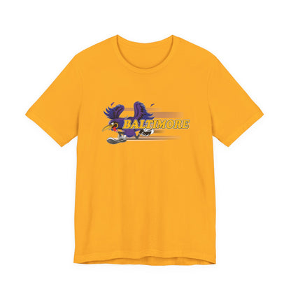 Gas Pump Raven (for Baltimore fans) - Unisex Jersey Short Sleeve Tee