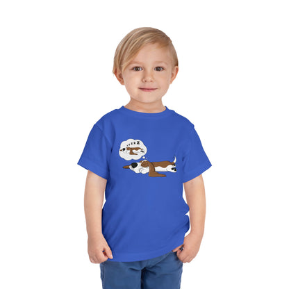 Dreaming of Sleeping Basset Hound - Toddler Tee