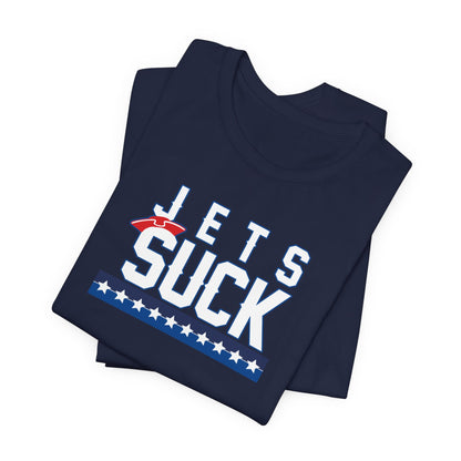 I hate jets (for New England fans) - Unisex Jersey Short Sleeve Tee