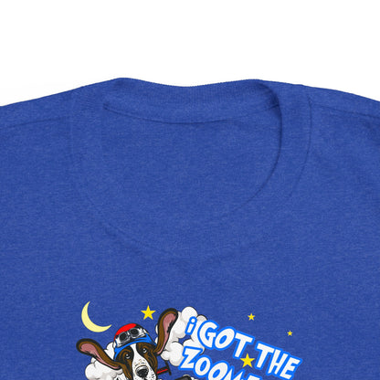 'I Got The Zoomies' Basset Hound In A Racecar - Toddler Tee