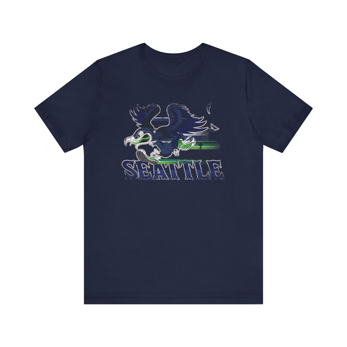 Gas Pump Seahawk (for Seattle fans) - Unisex Jersey Short Sleeve Tee