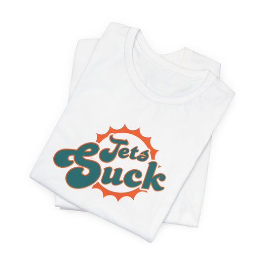 Fast Planes Suck (for Miami fins...I mean, fans) - Unisex Jersey Short Sleeve Tee