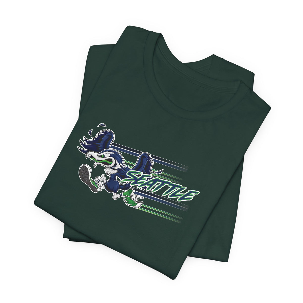 Gas Pump Seahawk (for Seattle fans) - Unisex Jersey Short Sleeve Tee