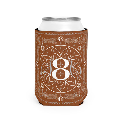 S8S Brown Paisley - Can Cooler Koozie Sleeve