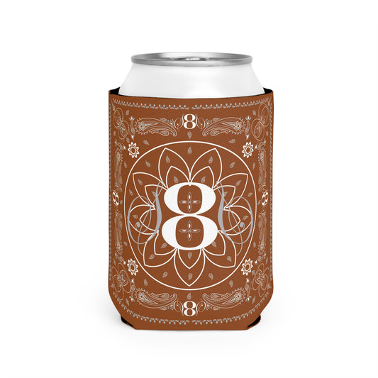S8S Brown Paisley - Can Cooler Koozie Sleeve