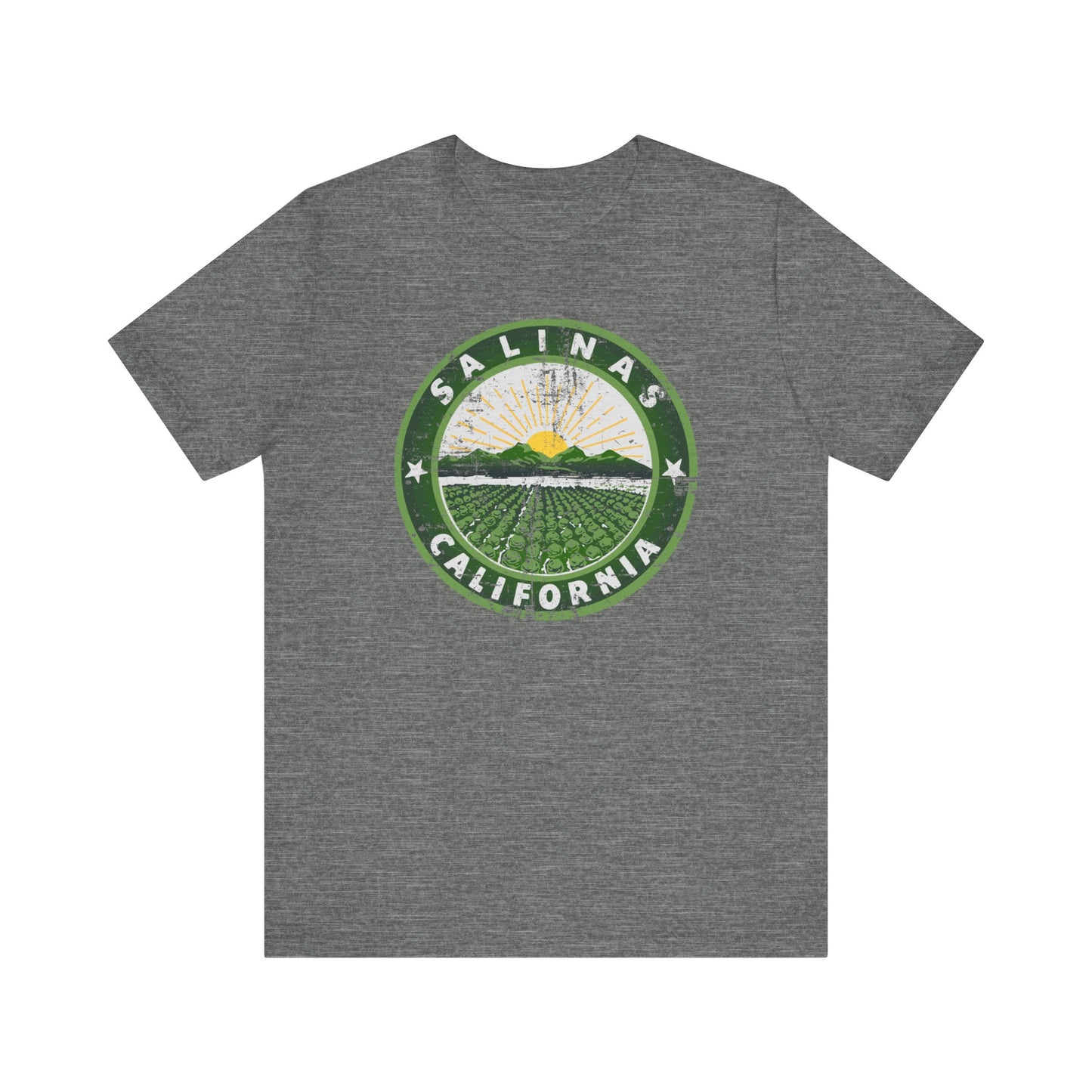 Salinas, California (retro city logo) - Unisex Jersey Short Sleeve Tee