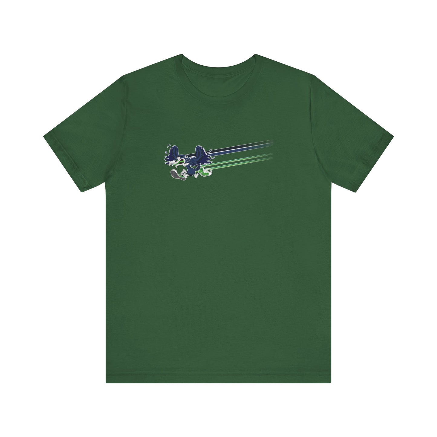 Gas Pump Seahawk Swooshing (for Seattle fans) - Unisex Jersey Short Sleeve Tee