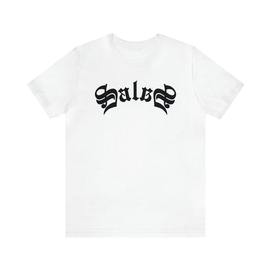 Salas (831) in Black Ink - Salinas, California - Unisex Jersey Short Sleeve Tee