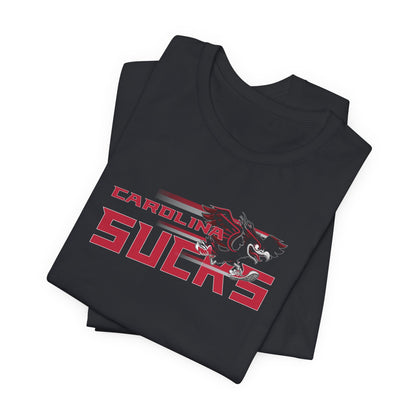 Carolina Sucks (for Atlanta fans) - Unisex Jersey Short Sleeve Tee