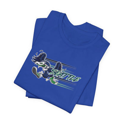Gas Pump Seahawk (for Seattle fans) - Unisex Jersey Short Sleeve Tee