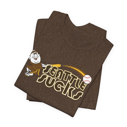 Seattle Sucks! (Padres fan art) - Unisex Jersey Short Sleeve Tee