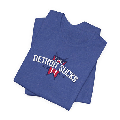 Detroit Sucks (for Columbus fans) - Unisex Jersey Short Sleeve Tee
