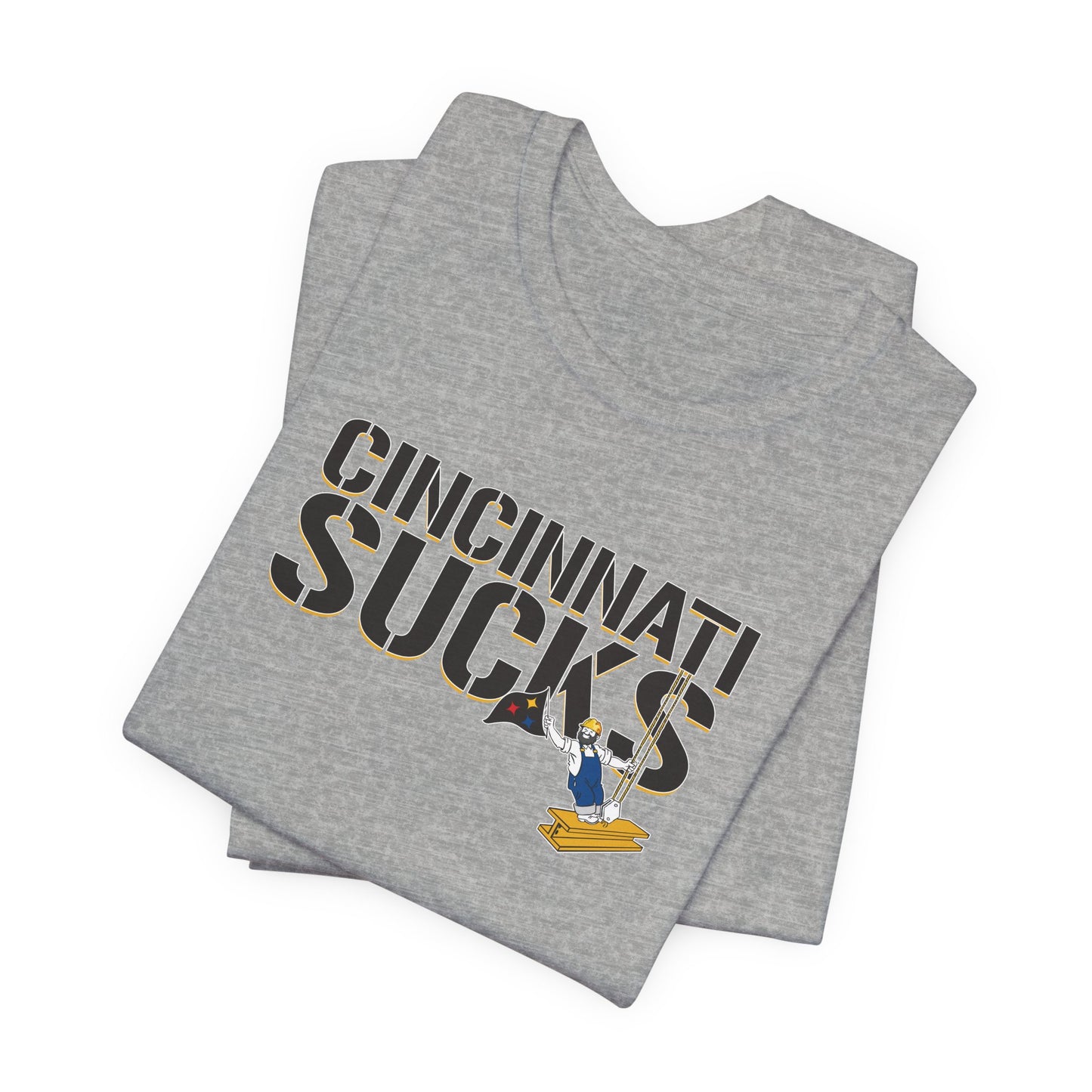 Cincy Sucks (for Pittsburgh fans) - Unisex Jersey Short Sleeve Tee