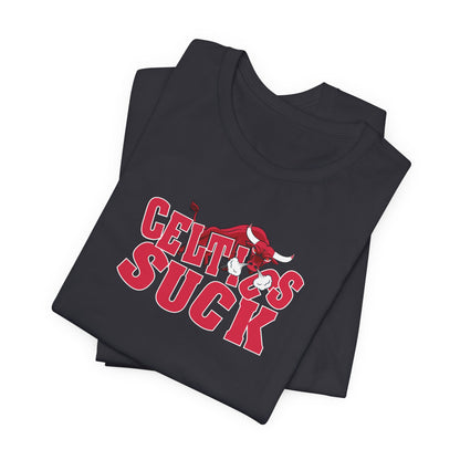That Green Leprechaun Team Sucks (for Chicago fans) - Unisex Jersey Short Sleeve Tee