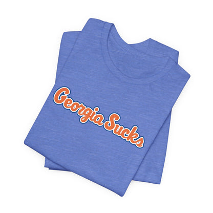 Georgia Sucks (for Florida fans) - Unisex Jersey Short Sleeve Tee