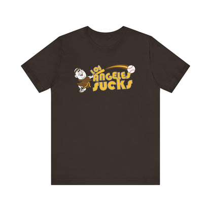 Los Angeles Sucks! (Padres fan art) - Unisex Jersey Short Sleeve Tee