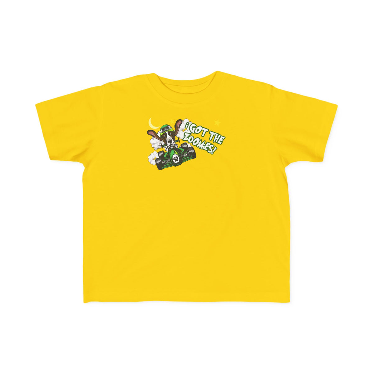 'I Got The Zoomies' Basset Hound In A Racecar - Toddler Tee