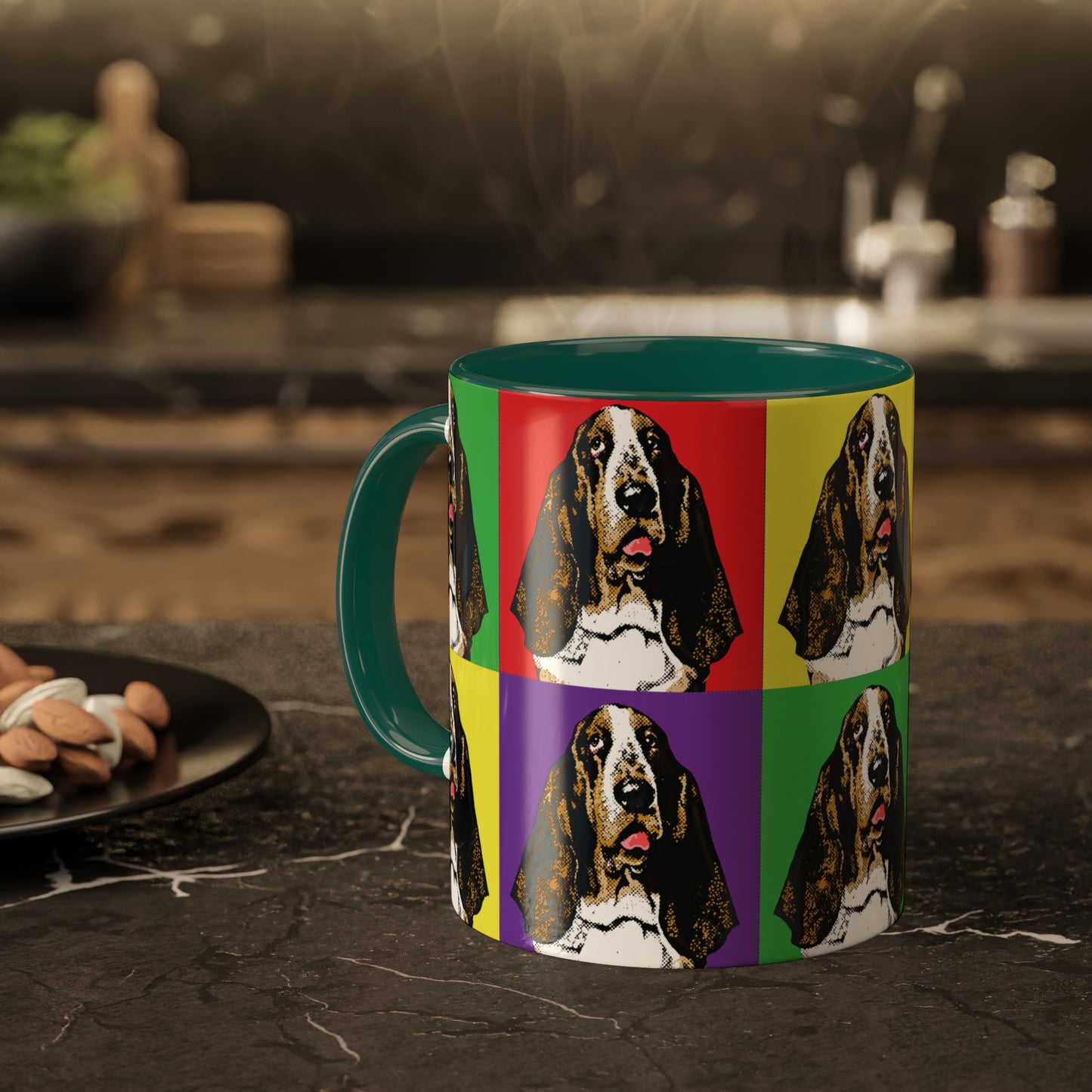 Basset Pop Art - Colorful Mugs, 11oz