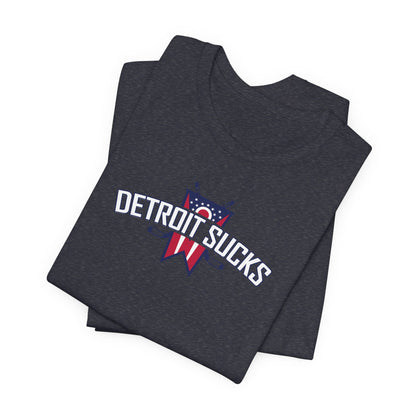 Detroit Sucks (for Columbus fans) - Unisex Jersey Short Sleeve Tee