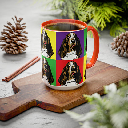 Basset Hound Pop Art - Colorful Coffee Mugs, 11oz