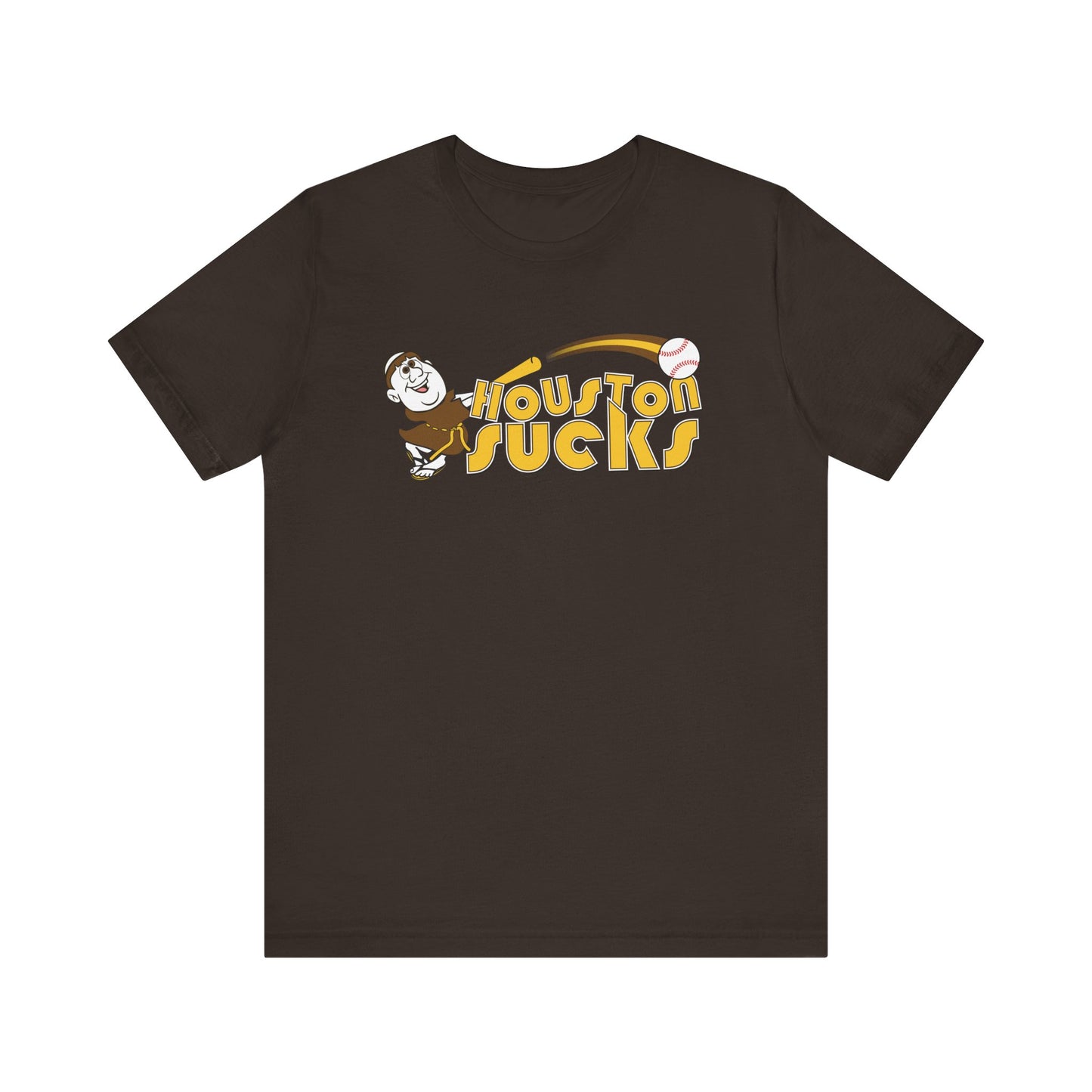 Houston Sucks! (Padres fan art) - Unisex Jersey Short Sleeve Tee