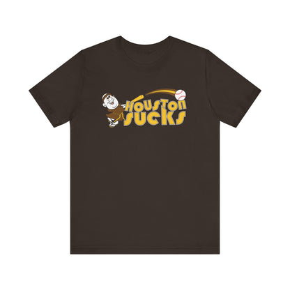 Houston Sucks! (Padres fan art) - Unisex Jersey Short Sleeve Tee