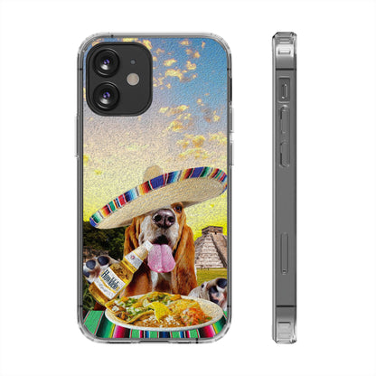 Basset Hound Eating Mexican Cuisine In Mexico - Clear Case