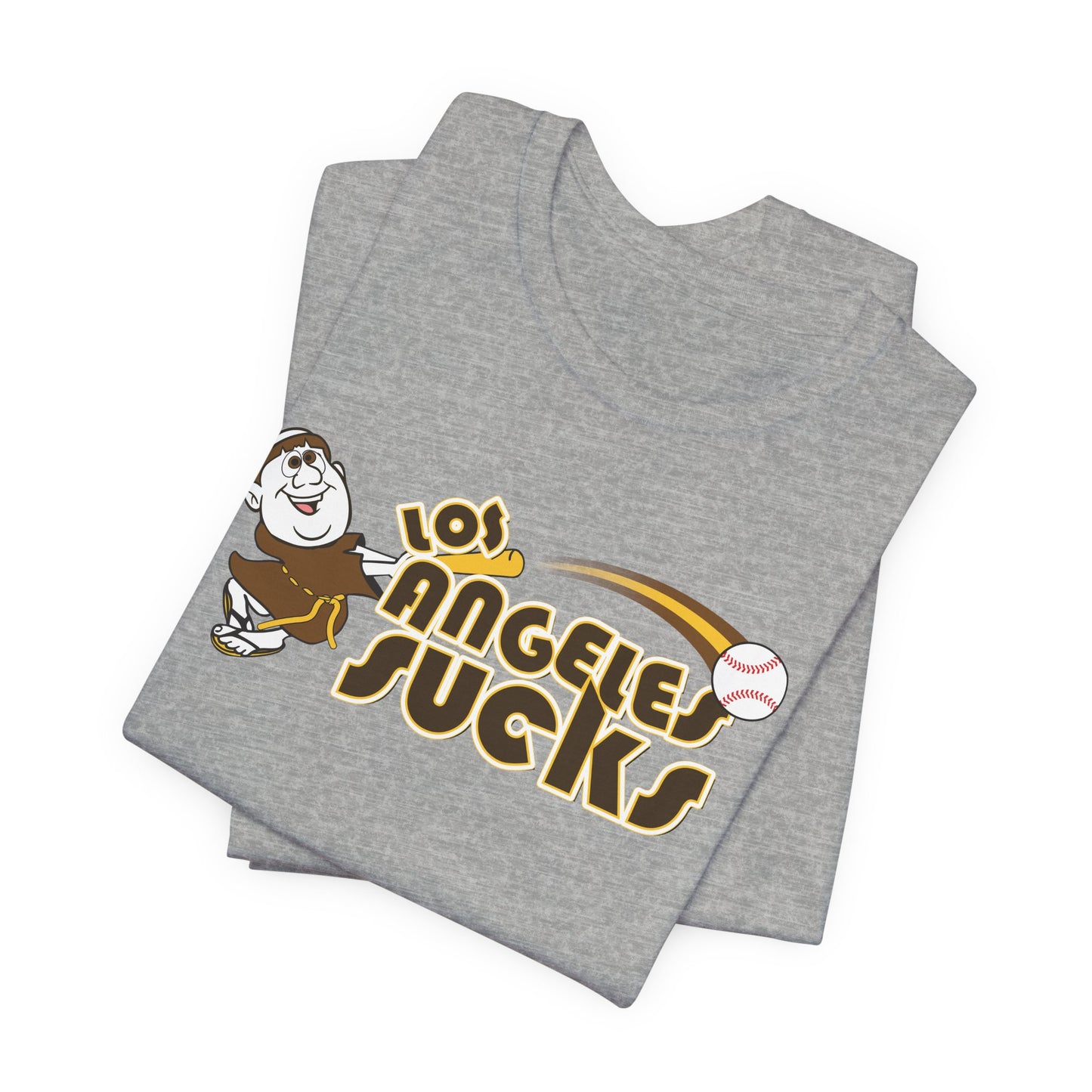 Los Angeles Sucks! (Padres fan art) - Unisex Jersey Short Sleeve Tee