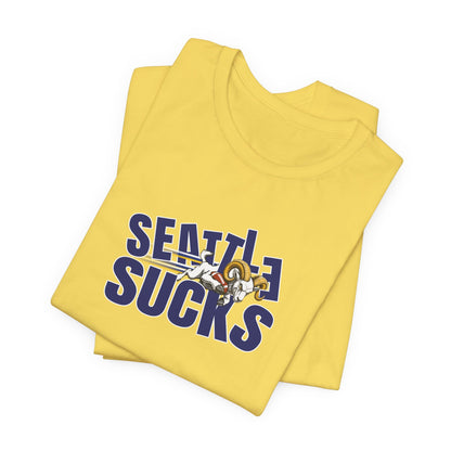 Seattle Sucks (for Los Angeles fans) - Unisex Jersey Short Sleeve Tee