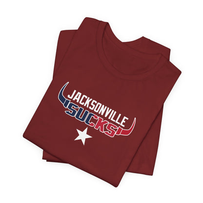 Jax Sux (for Houston fans) - Unisex Jersey Short Sleeve Tee