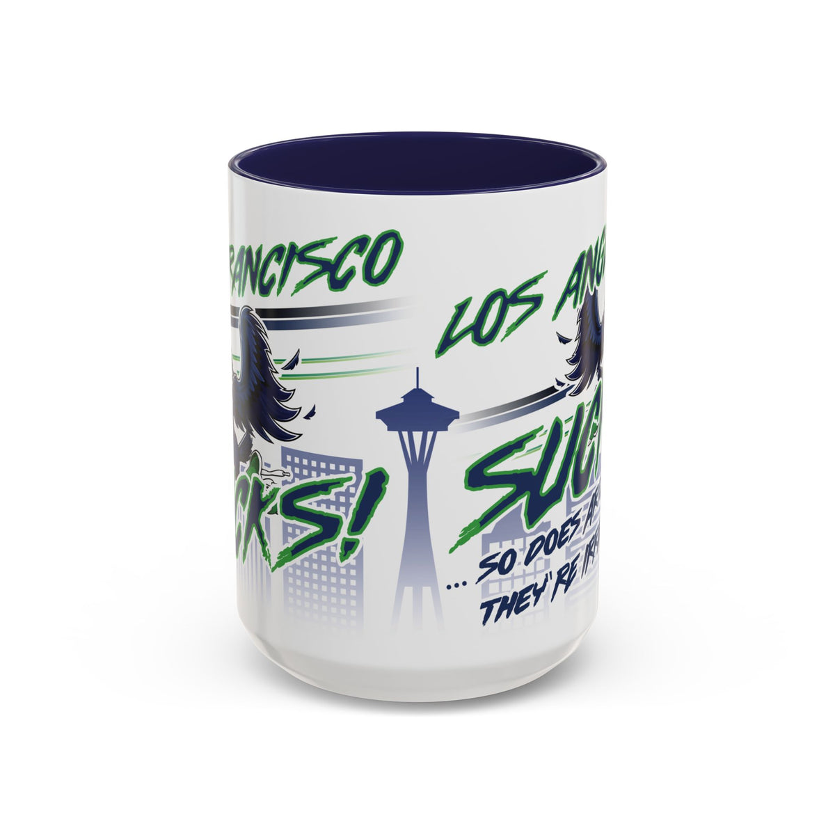 Double Hater Mug (for Seattle fans) - Accent Coffee Mug, 11oz