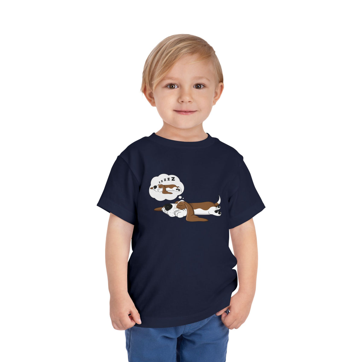 Dreaming of Sleeping Basset Hound - Toddler Tee