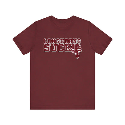 Longhornz Suck! (for A&M fans) - Unisex Jersey Short Sleeve Tee