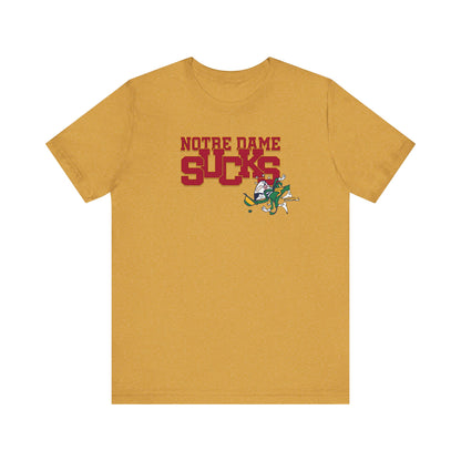 That Notre Leprechaun Team Sucks - Unisex Jersey Short Sleeve Tee