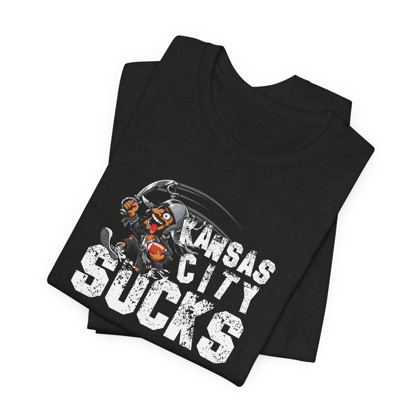 KC Sux (for Las Vegas fans) - Unisex Jersey Short Sleeve Tee