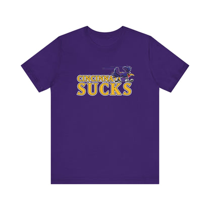 Cincinnati Sucks (for Baltimore fans) - Unisex Jersey Short Sleeve Tee