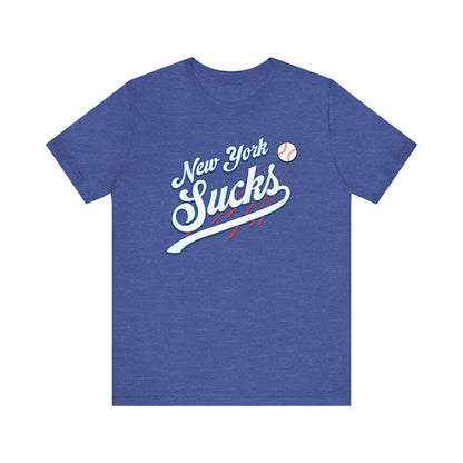 New York Sucks (for L.A. fans) - Unisex Jersey Short Sleeve Tee