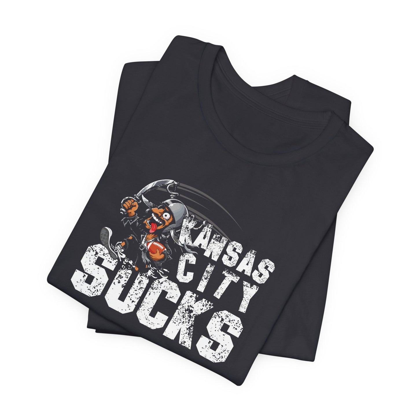 KC Sux (for Las Vegas fans) - Unisex Jersey Short Sleeve Tee