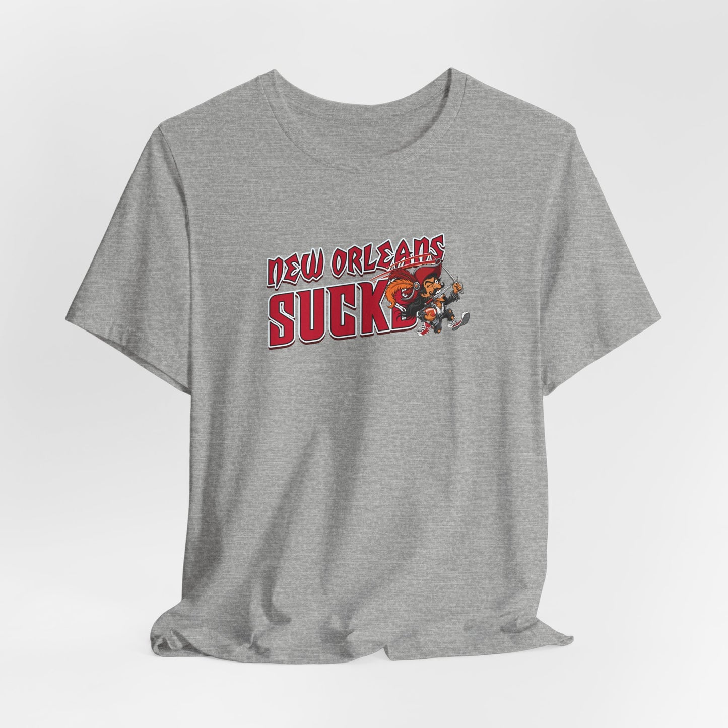 New Orleans Sucks (for Tampa Bay fans) - Unisex Jersey Short Sleeve Tee