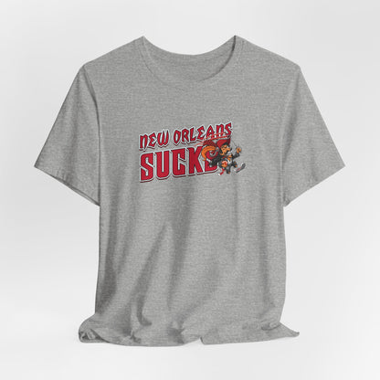 New Orleans Sucks (for Tampa Bay fans) - Unisex Jersey Short Sleeve Tee