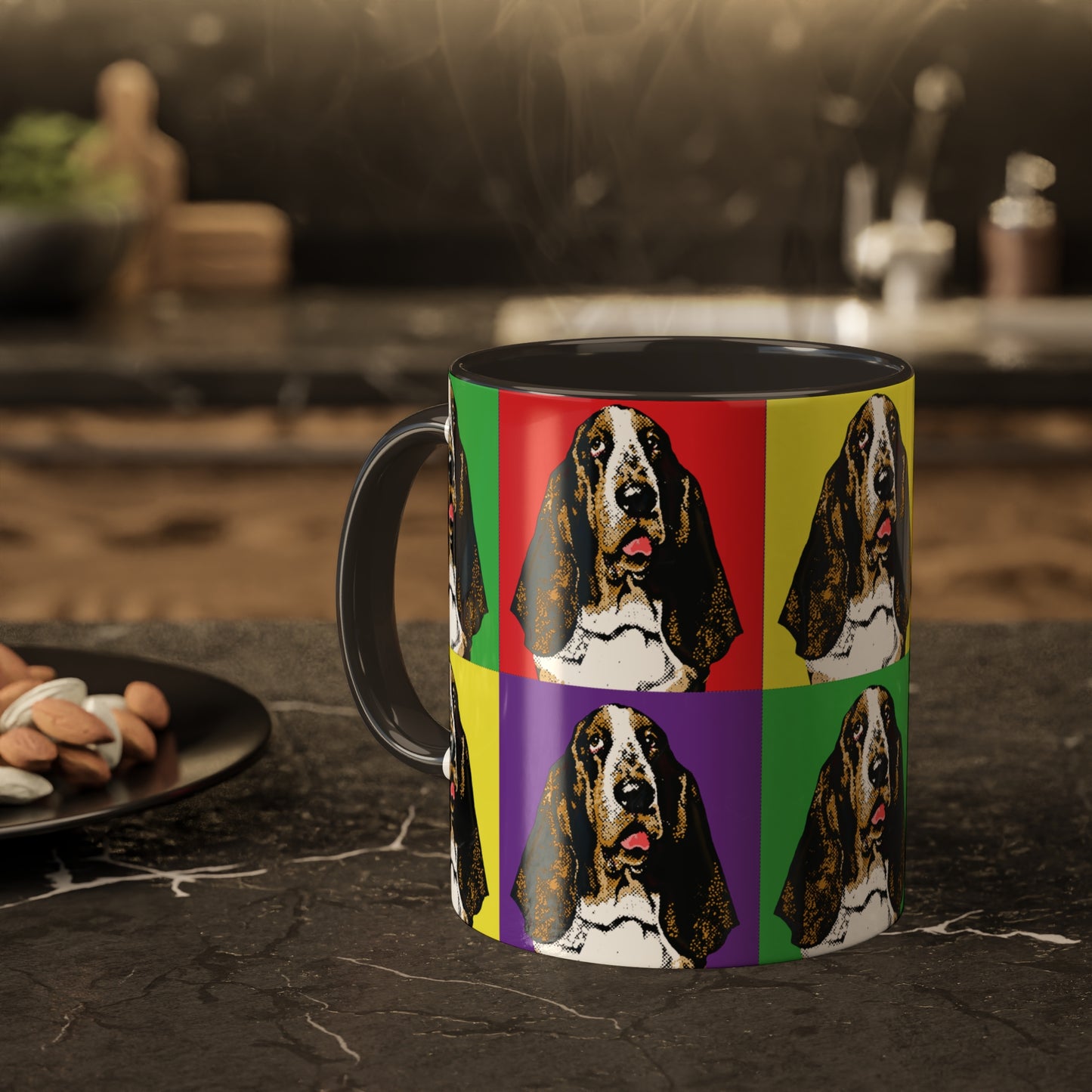 Basset Pop Art - Colorful Mugs, 11oz