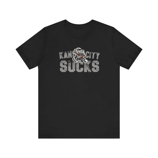 KC Sux (for Las Vegas fans) - Unisex Jersey Short Sleeve Tee