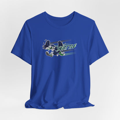 Gas Pump Seahawk (for Seattle fans) - Unisex Jersey Short Sleeve Tee