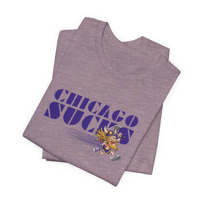 Chicago Sucks (for Minnesota Vikings fans) - Unisex Jersey Short Sleeve Tee