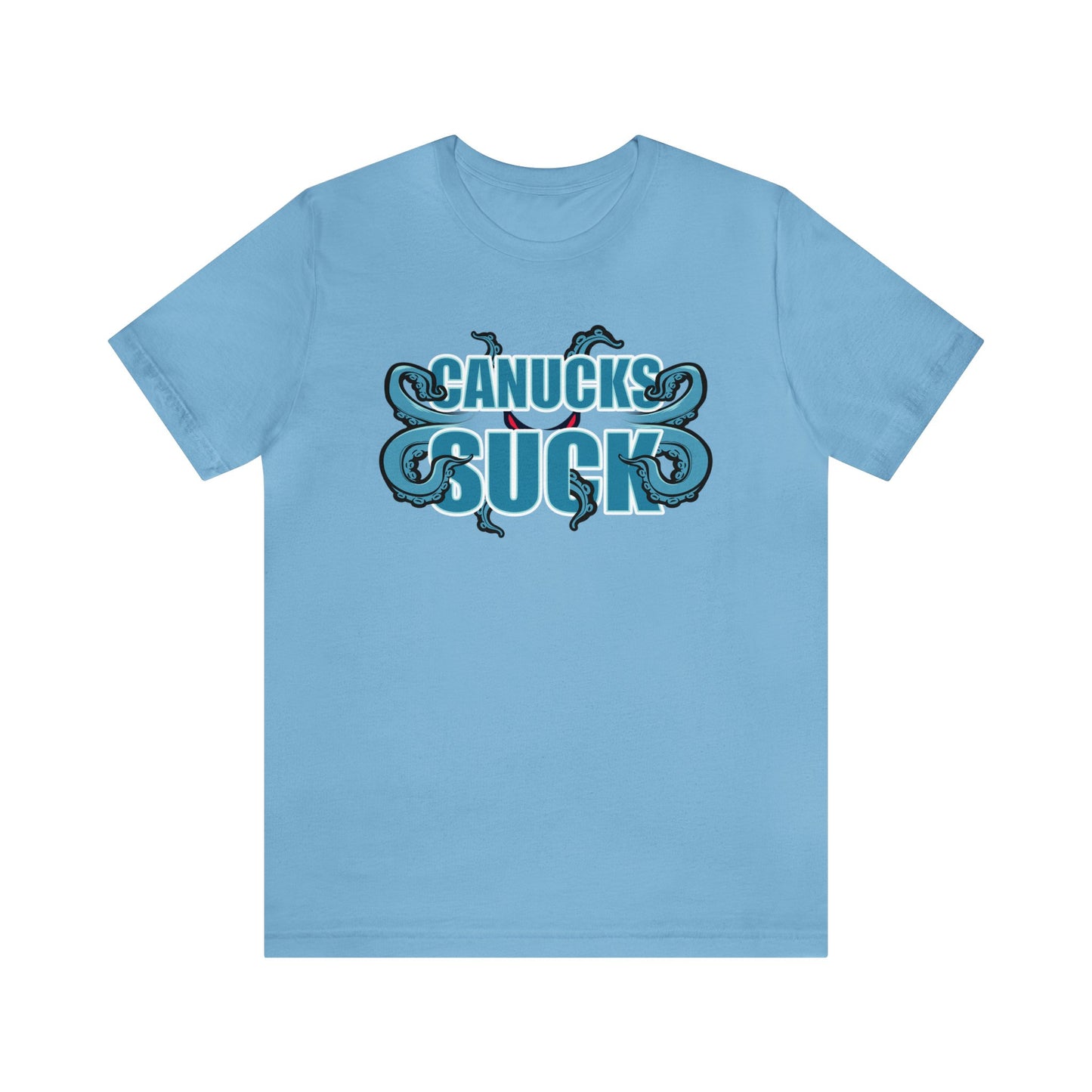 Cuh Nucks Suck (for Seattle Kraken fans) - Unisex Jersey Short Sleeve Tee
