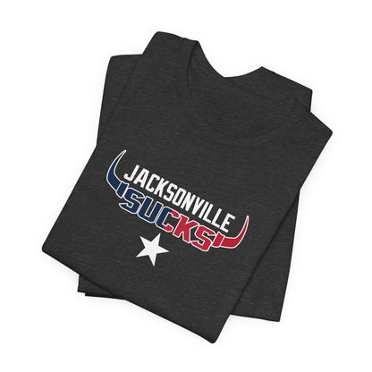 Jax Sux (for Houston fans) - Unisex Jersey Short Sleeve Tee