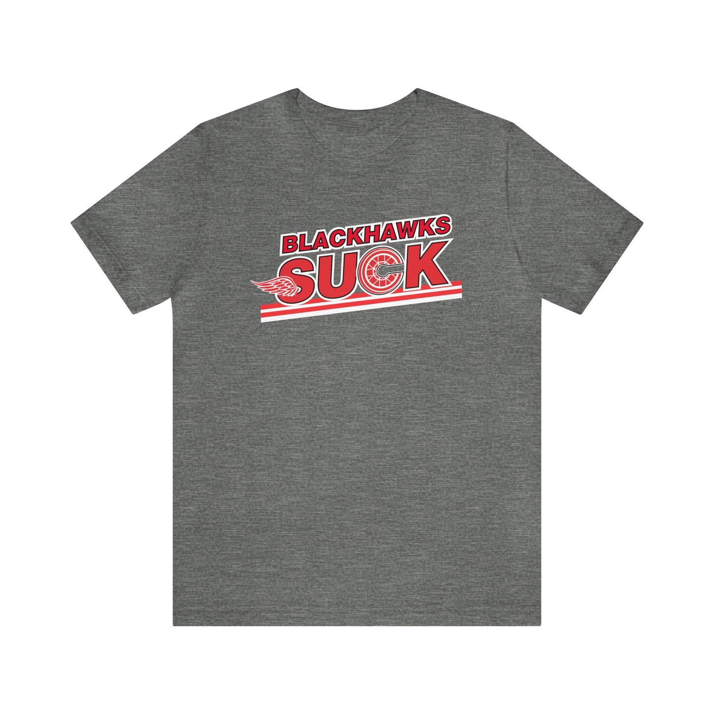 Blacc Howks Suck (for Detroit fans) - Unisex Jersey Short Sleeve Tee